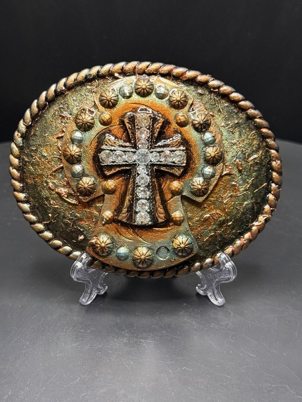 Rustic Cross Belt Buckle – 5x4”